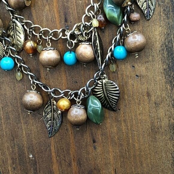 Autumn Tiered Charm Necklace - Picture 4 of 8